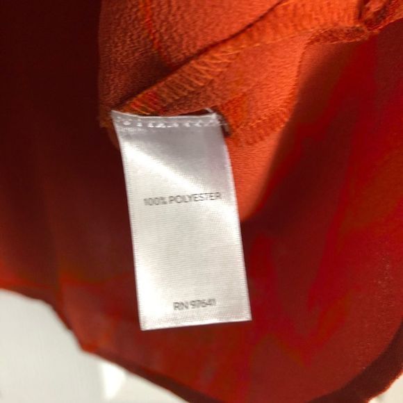 J. JILL ORANGE BLOUSE‎ XL - Picture 3 of 3